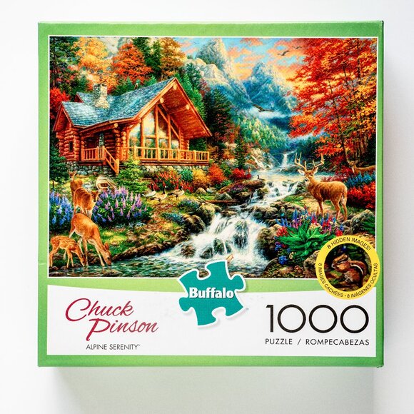 Buffalo David Bitton Other - NEW “Alpine Serenity" 1,000 Piece Puzzle ~ Buffalo Games ~ Art by Chuck Pinson
